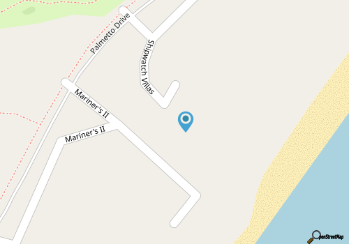 Top floor 3-Bedroom Villa with Ocean Views and Pool Access map location