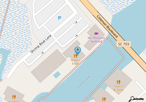 Charleston Harbor Sunset Cruise map location