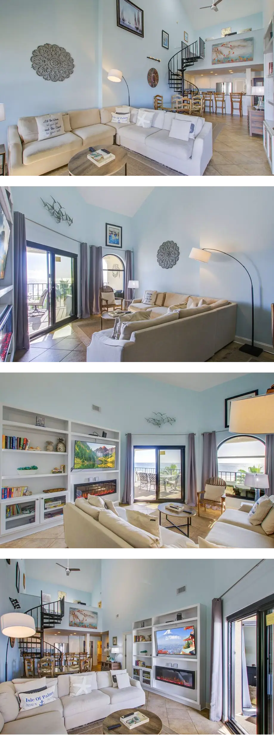 Oceanfront Top Floor Villa, Large Balcony, & Community Pool in Wild Dunes!